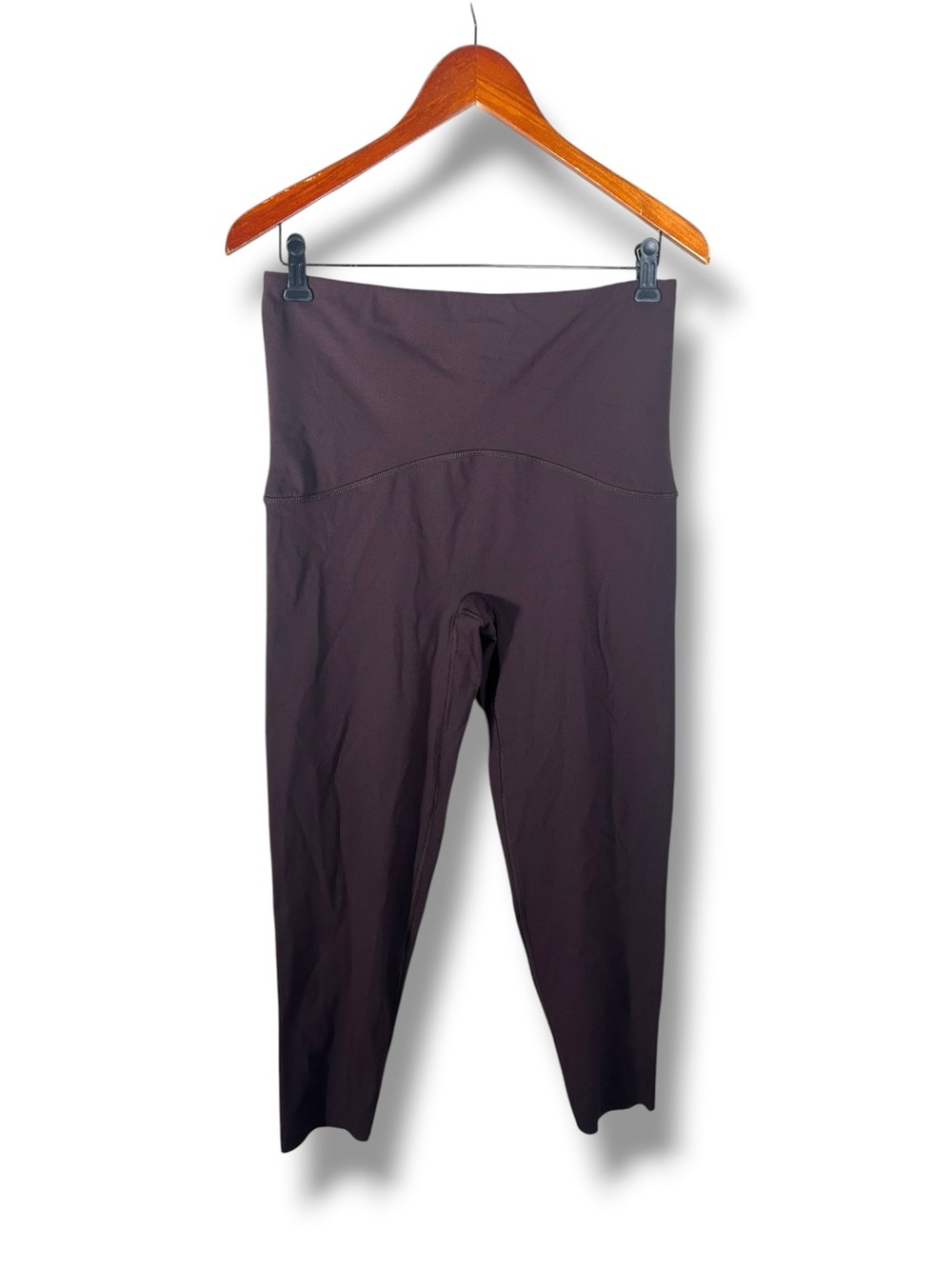 Spanx Body Shape High-Waist Stretch Cropped Leggings Dark Brown Size XL